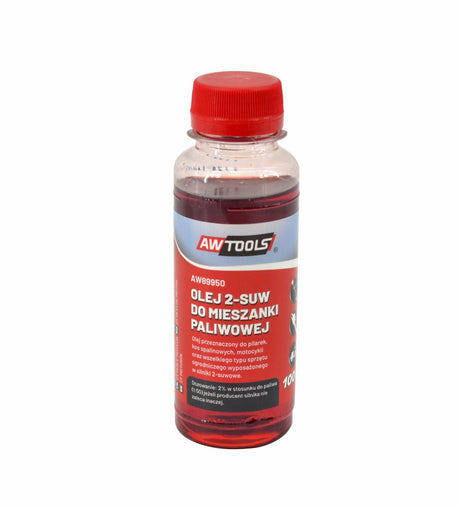 Awtools olie 2-takt voor brandstofmix 0,1l rood