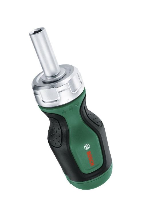 Bosch korte schroevendraaier met ratel + 6 tip
