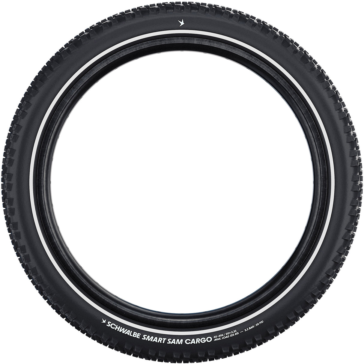 Schwalbe Smart Sam Cargo – kabelgebunden – Addix E – Super Defense – 20 x 2,35 – Schwarz + Reflex