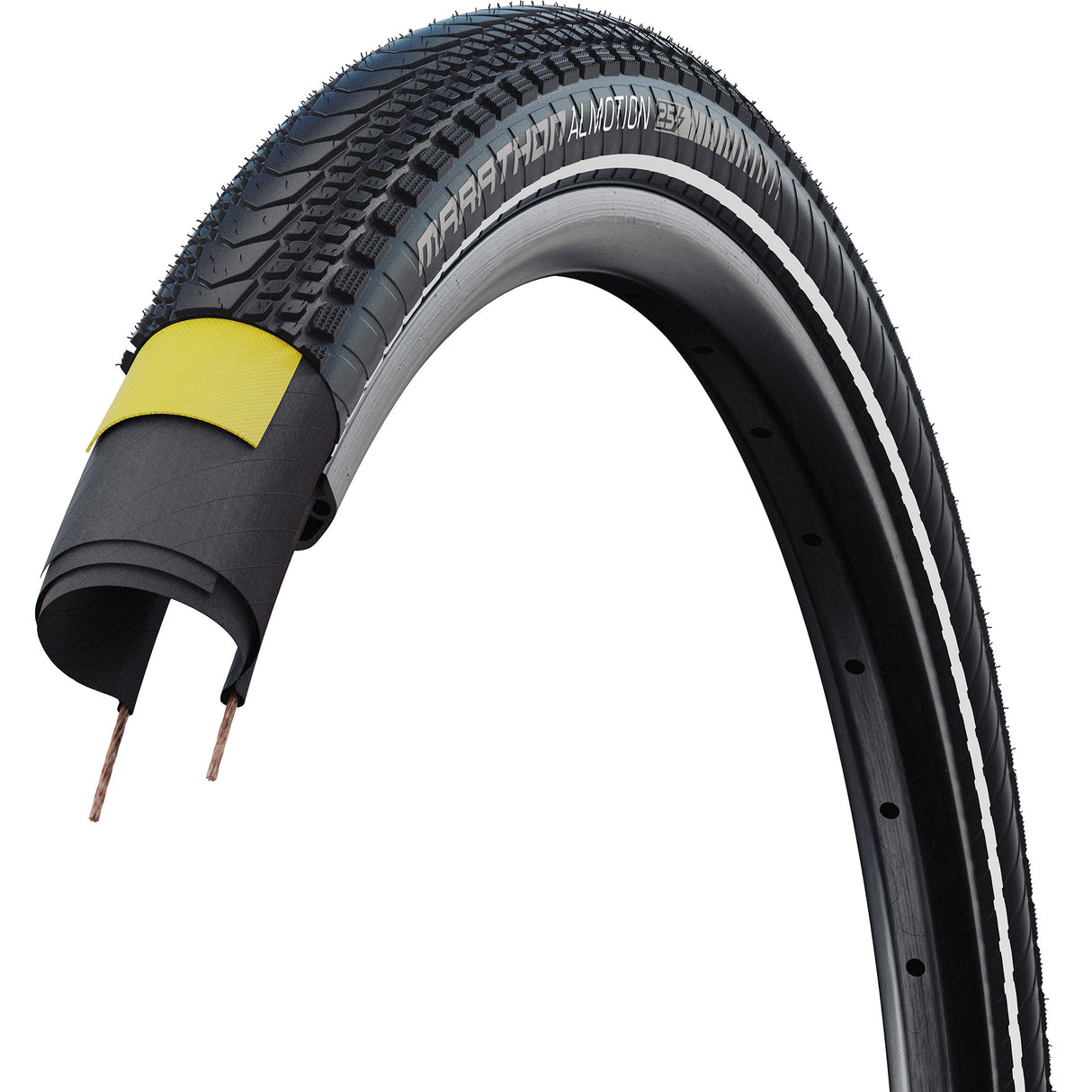Schwalbe Marathon Almotion – klappbar – Addix – V-Guard – 28 x 2,00 – Schwarz + Reflex