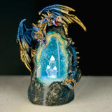 Drache mit Kristallhöhle, LED-Rückfluss-Räucherstäbchenhalter