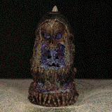 Totenkopf-Kristallhöhle, LED-Rückfluss-Räucherstäbchenhalter