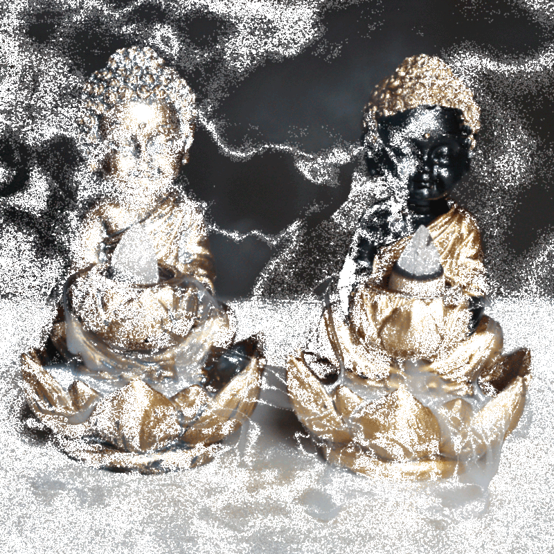 Buddha- und Lotus-Rückfluss-Räucherstäbchenhalter