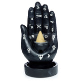 Mantra-Hand-Rückfluss-Räucherstäbchenhalter