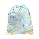 Einhorn-magischer Canvas-Rucksack mit Kordelzug