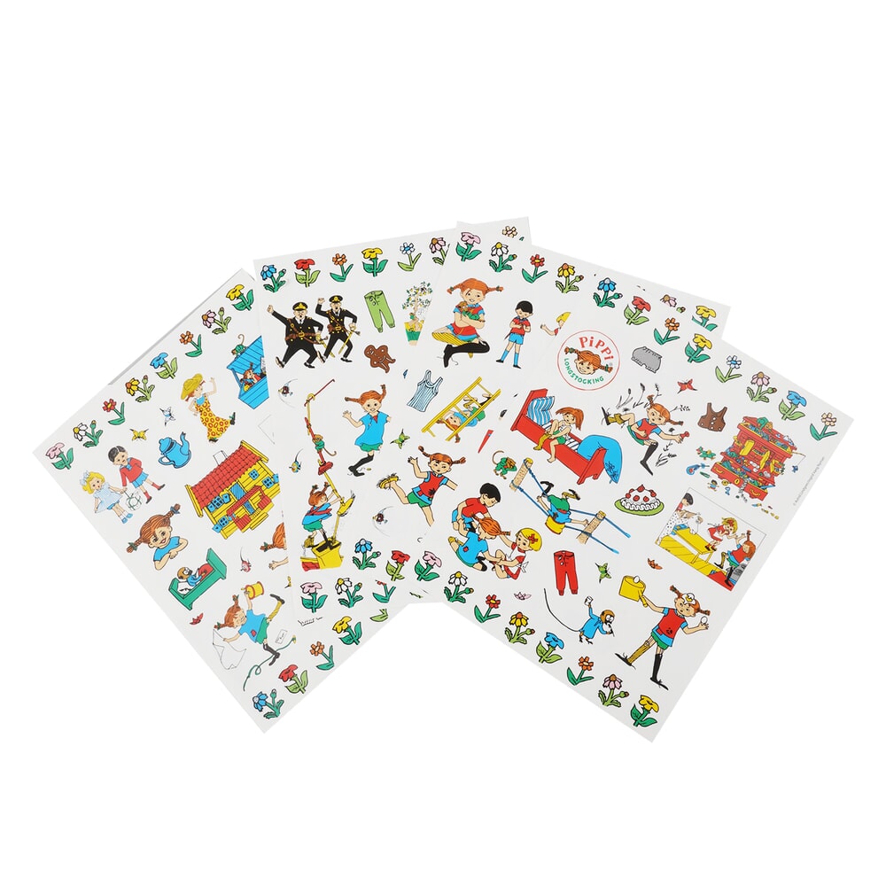 Barbo Toys Pippi-Aufkleber – Villa Villekulla mit 140 Aufklebern (8621)