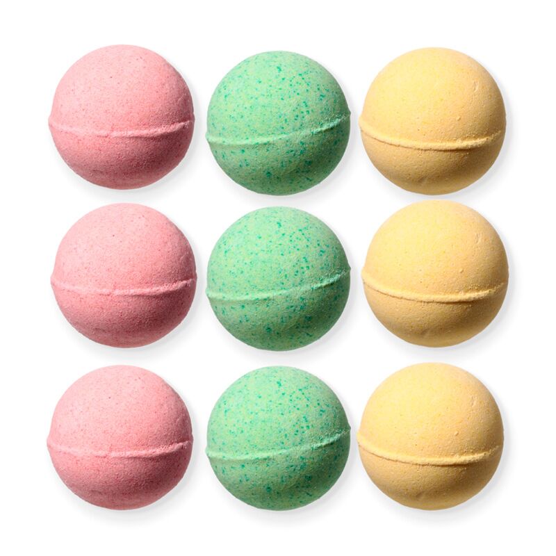 Beauty-Geschenkset mit 9 Schmetterlingswiesen-Mini-Badebomben