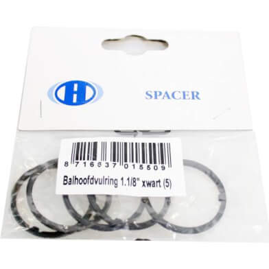 Hulzebos Cycle Parts B.V. hh Lenkkopfmutter 1,1 8 schwarz (5)