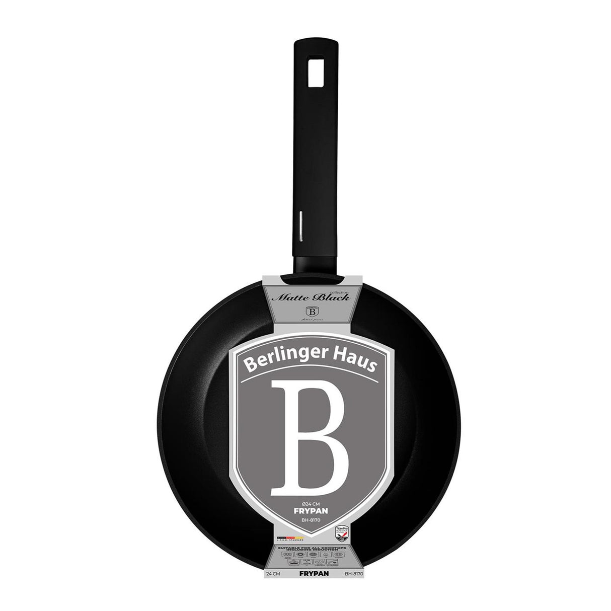 Berlingerhaus Bratpfanne mattschwarz 24cm