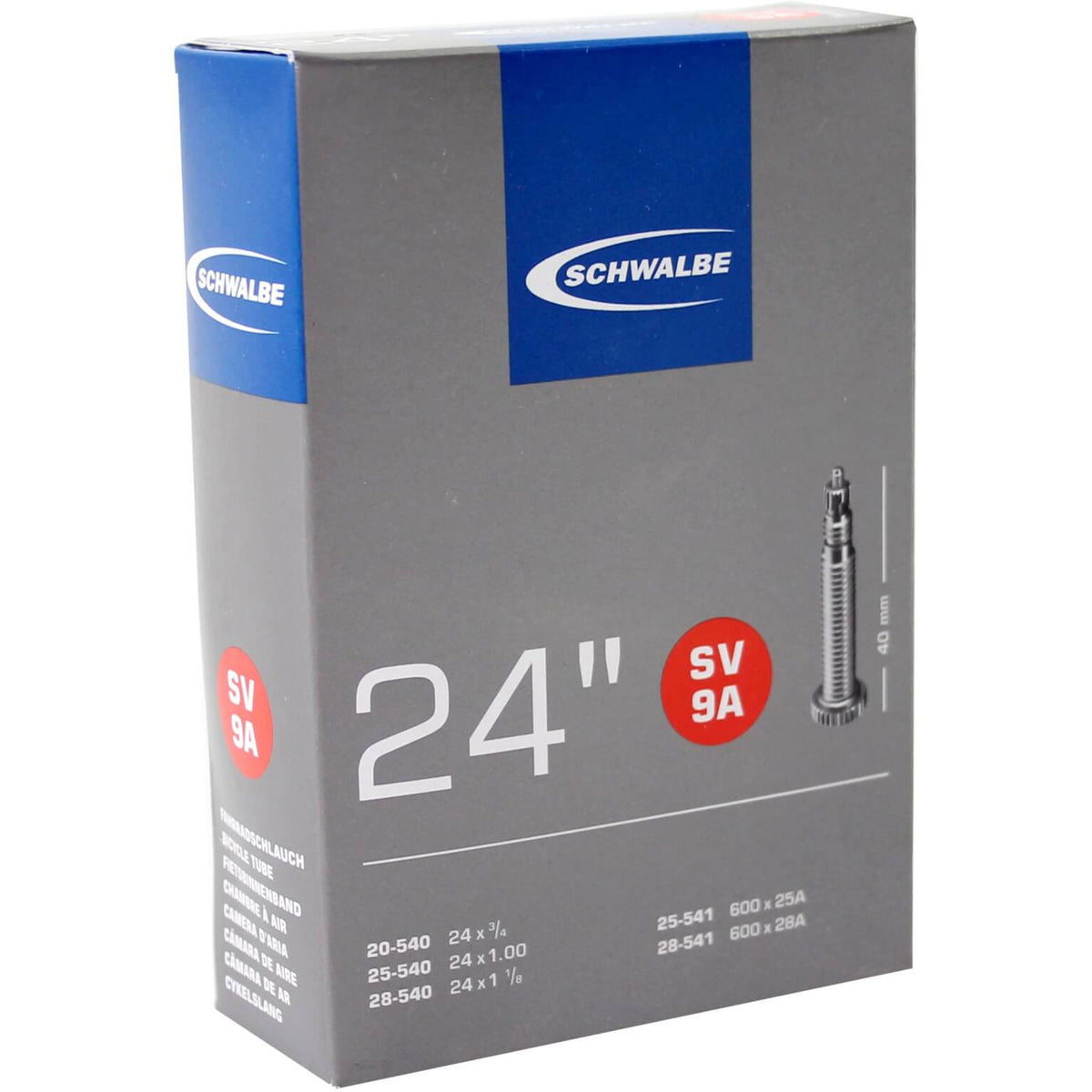 Schwalbe Innenrohr SV9A 24 Zoll 20 28-540 451 SV 40 mm