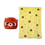 Blankeazzz adoramals ru the red panda 2-in-1-Kuscheltier-Reisedecke