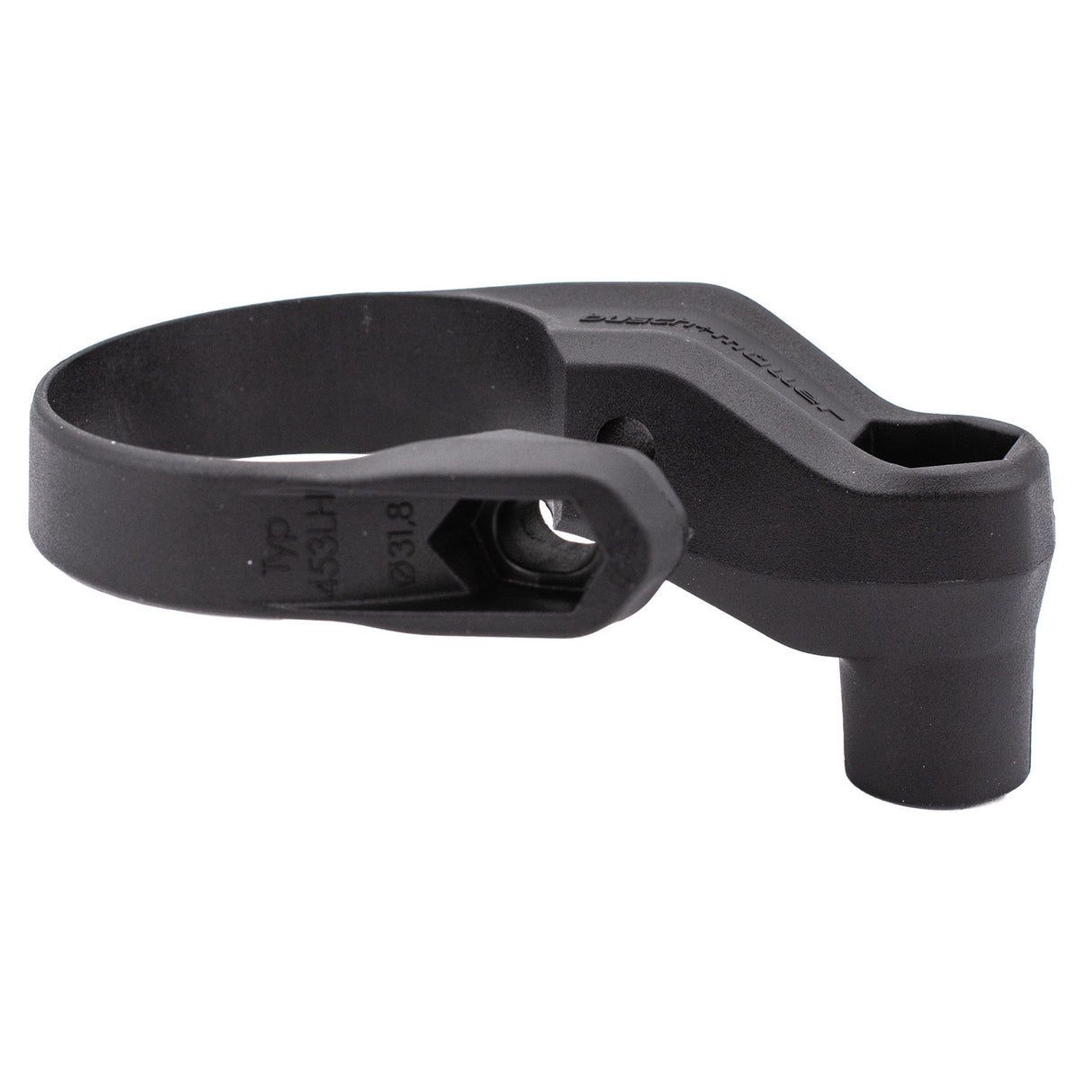 Busch Müller Busch Müller, Beleuchtungszubehör, Kunststoff-Lenkerhalterung, schwarz, einarmig, für 31,8–35 mm mit Schrauben und Muttern, Polybeutel