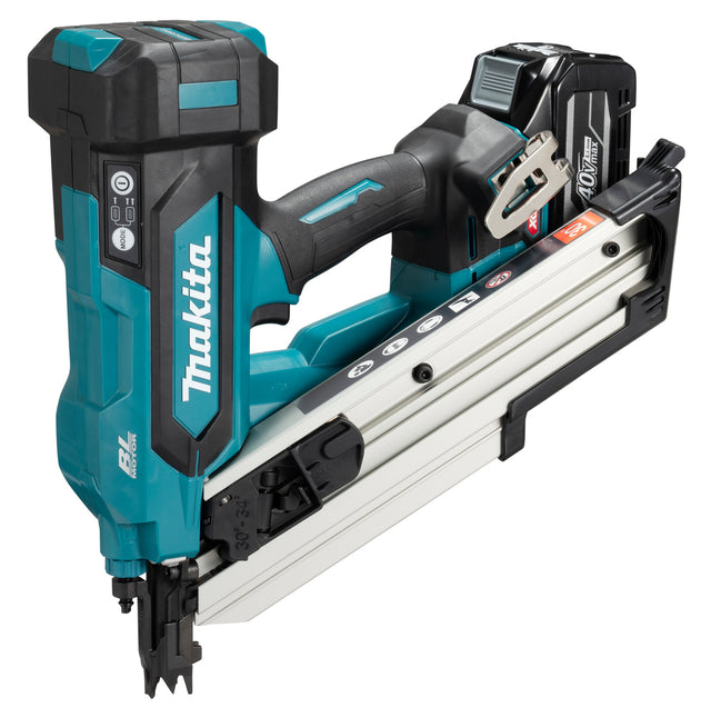 Makita spijkermachine 40v xgt bn001gd201 30-34° 50-90mm 2x2,5ah bl