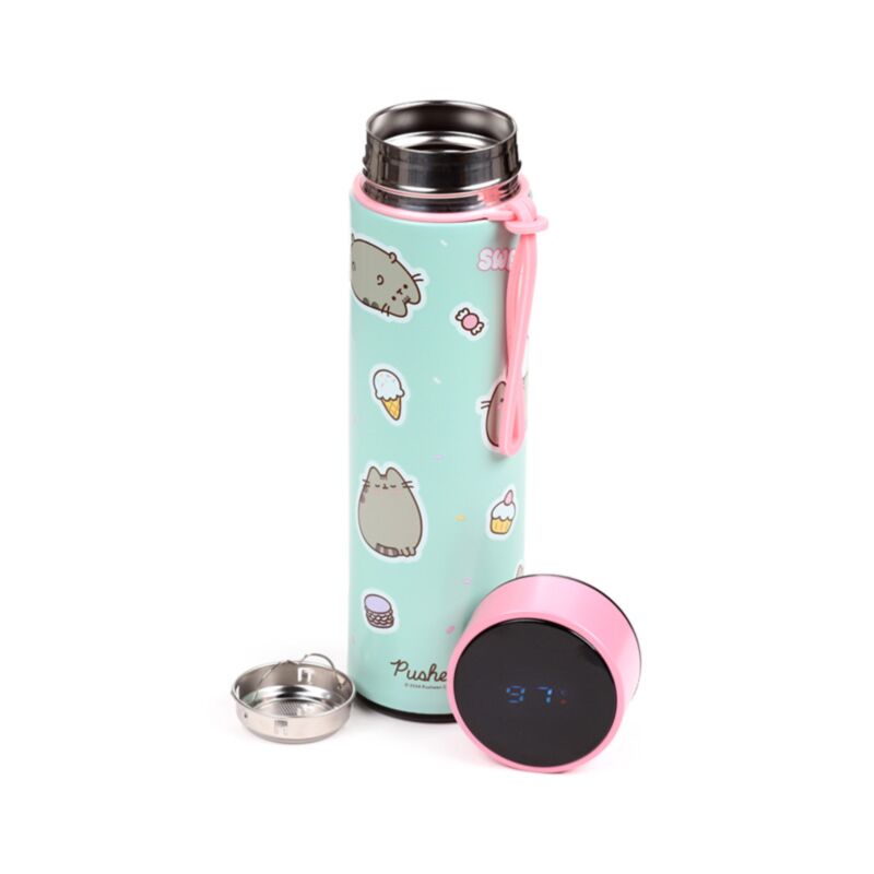 Union Pusheen The Cat Sweets Thermoskanne, 450 ml, Thermometer