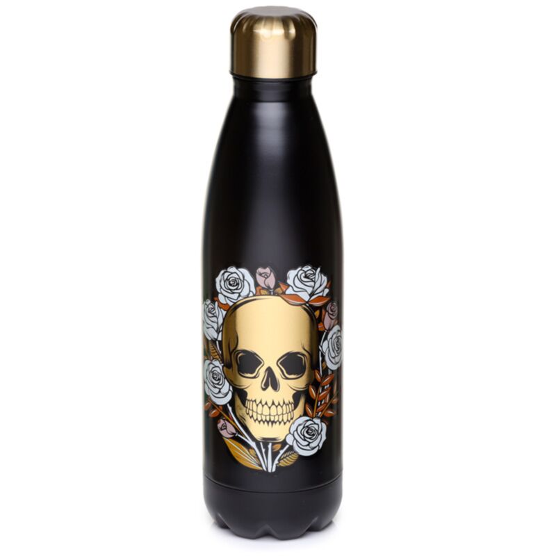 Totenkopf-Rosen-Thermoskanne 500 ml