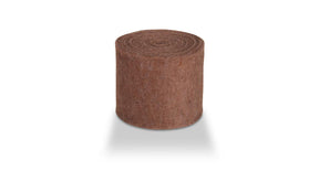 Wool felt vilt unicolor 7,5 cm bruin 5mtr