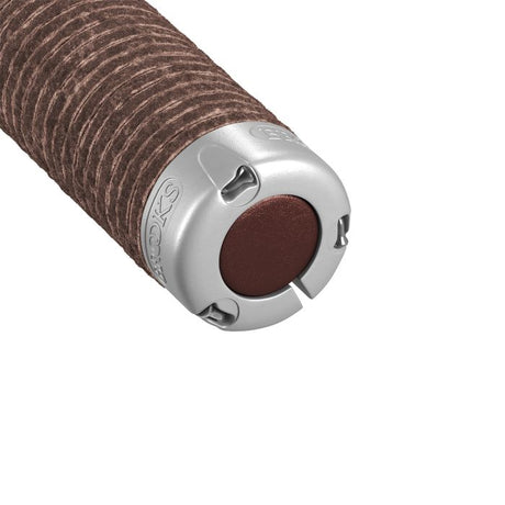 Brooks dicke Ledergriffe (130+130 mm) – Antikbraun