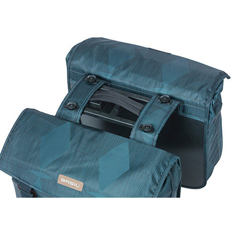 Basil Doppelte Fahrradtasche Elegance Mik 40-49 Liter – Kombiblau