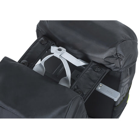 Basil Doppel-Fahrradtasche Meilen 34 Liter 13 x 26 x 35 cm (2x) - Schwarzkalk