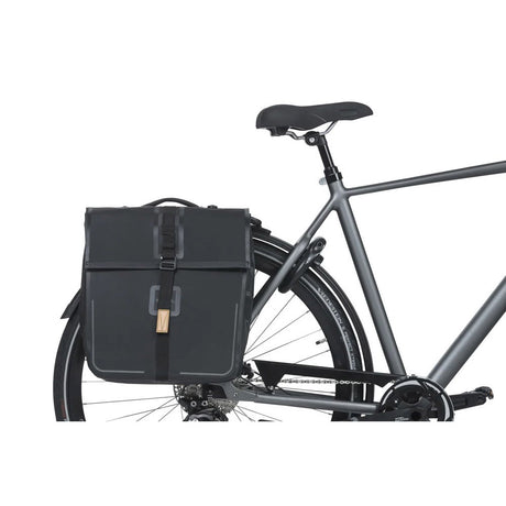 Basil Tasche Urban Dry Mik 2.0 Double Mattschwarz | 50l