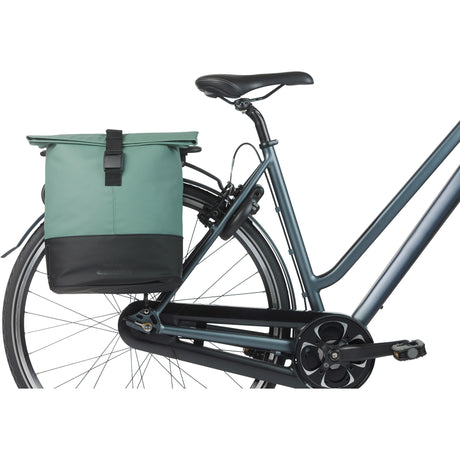 Basil Doppeltasche Cove Mik 2.0. Twin Bags Cove 28-32l Mik Green Black