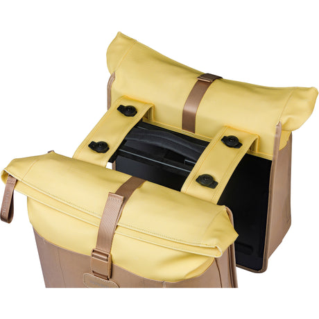Basil b.v. Doppelte Fahrradtasche Basil Vive Mik 28-35l 14 x 30 x 38 cm - Sandgelb