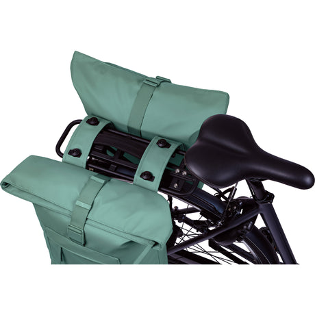 Basil b.v. Doppelte Fahrradtasche Basil Brooklyn Mik 41l 14 x 30 x 37 cm - grün
