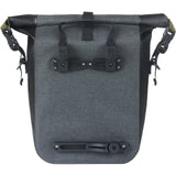 Basil Einzeltasche Navigator Storm M Mik 12–15 l 14 x 25 x 36 cm – Schwarz