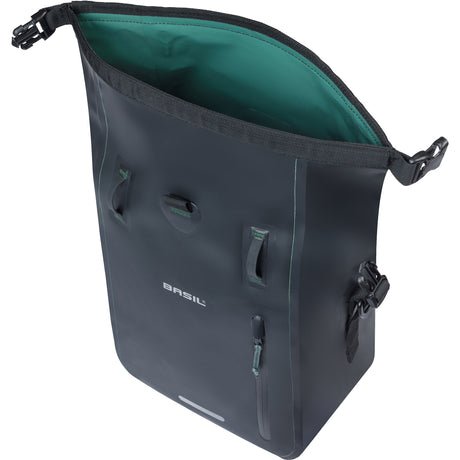 Basil einzelne Fahrradtasche Rivo M Plane Mik 12–15 l 14 x 25 x 38 cm – Schwarz