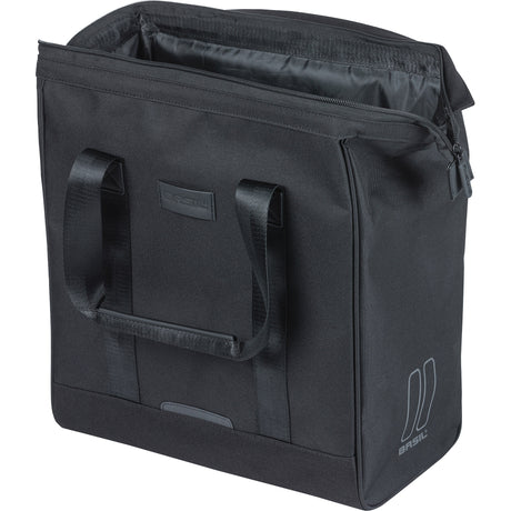 Basil Tasche Grand Fahrradshopper schwarz | Mikrofonhaken | 23l