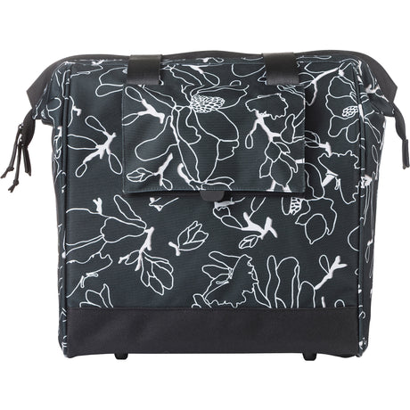 Basil Fahrradshopper Grand Flower Mik 23l 12 x 35 x 35 cm – Schwarz