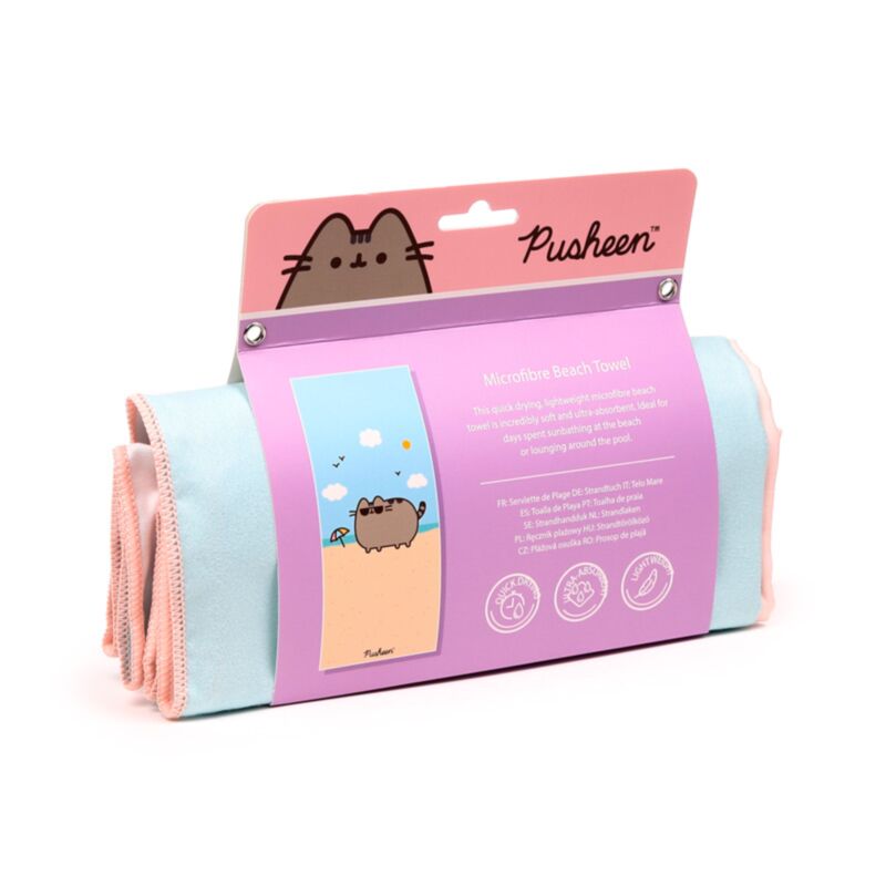 Pusheen die Katze Mikrofaser-Strandtuch