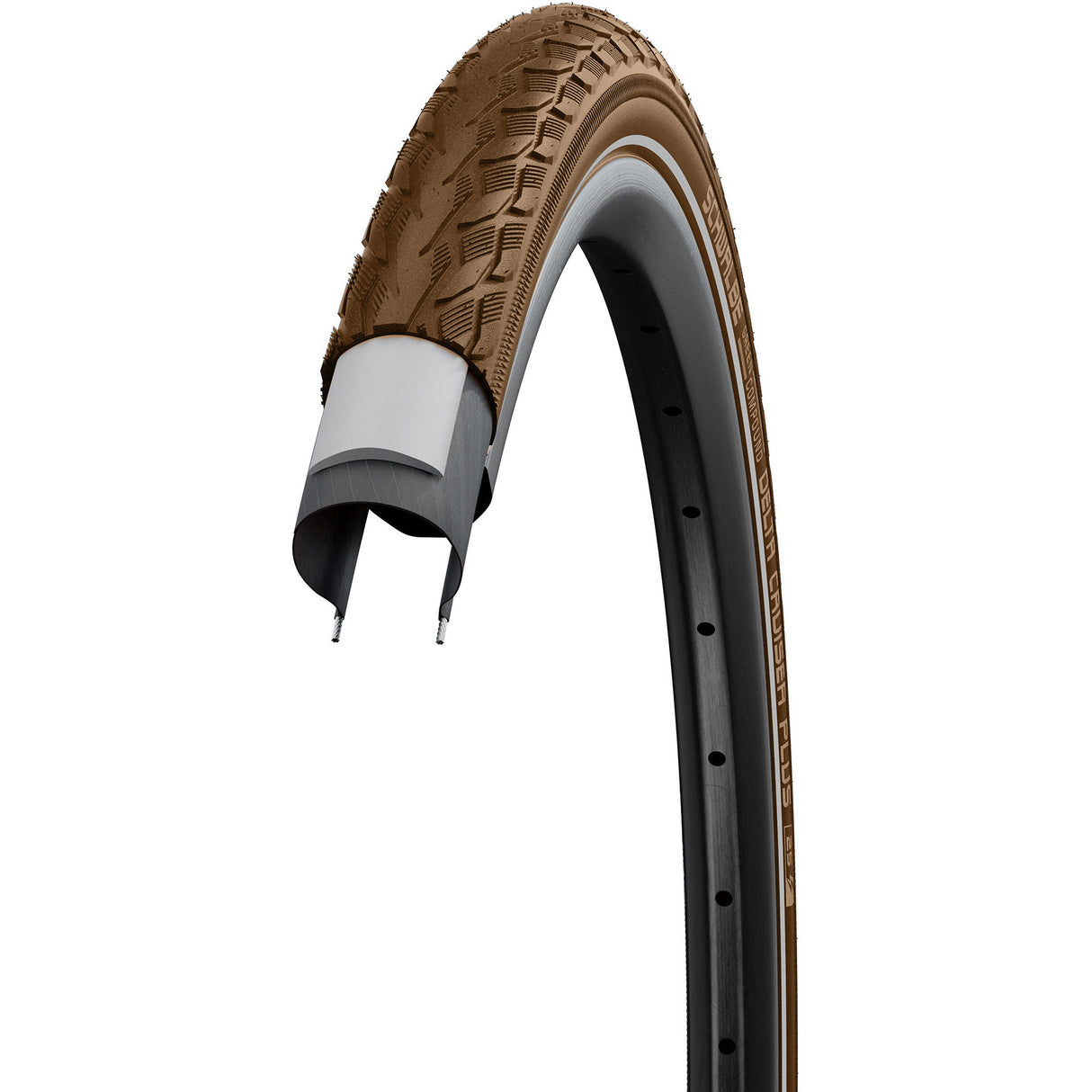 Schwalbe Tire 28x1 5 8x1 3 8 (37-622) Delta Cruiser Bruin Reflex