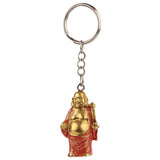 Chinesischer lachender Buddha-Glitzer-Schlüsselanhänger