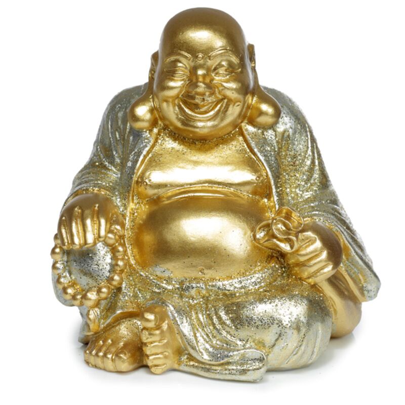 Mini glitzernder chinesischer lachender Buddha 8cm