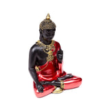 Thailändische Buddha-Meditation aus rotem und schwarzem Gold