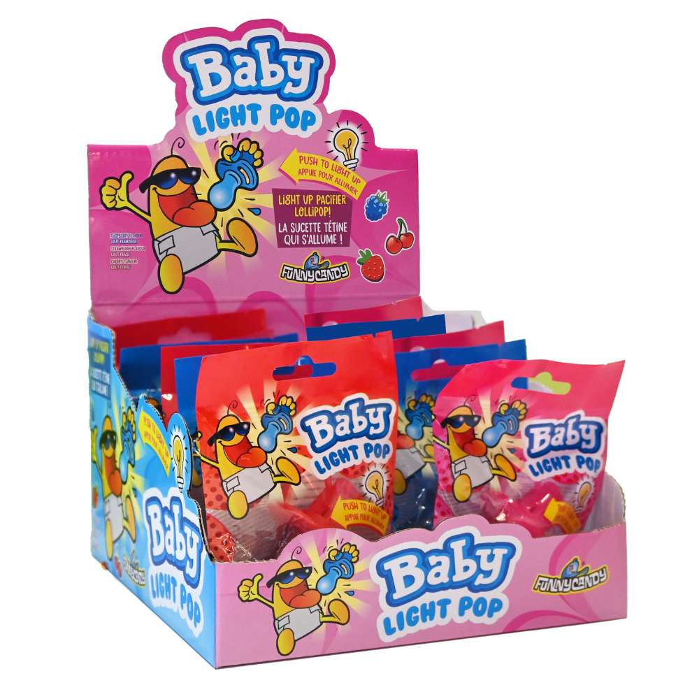 Lustiges Bonbon Baby Light Pop (12 Stück)
