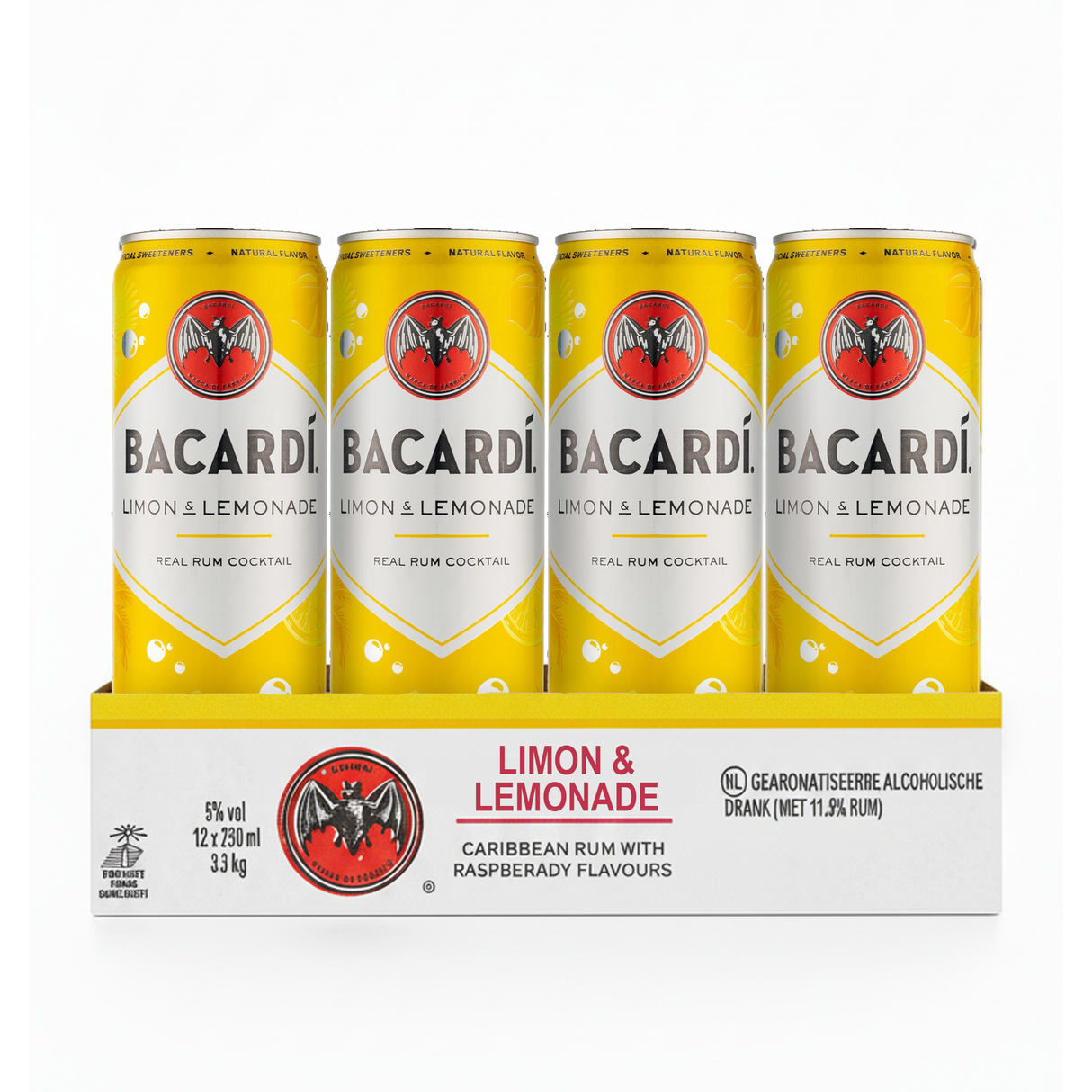 Bacardi Limon Limonade Dose (12x 25cl)
