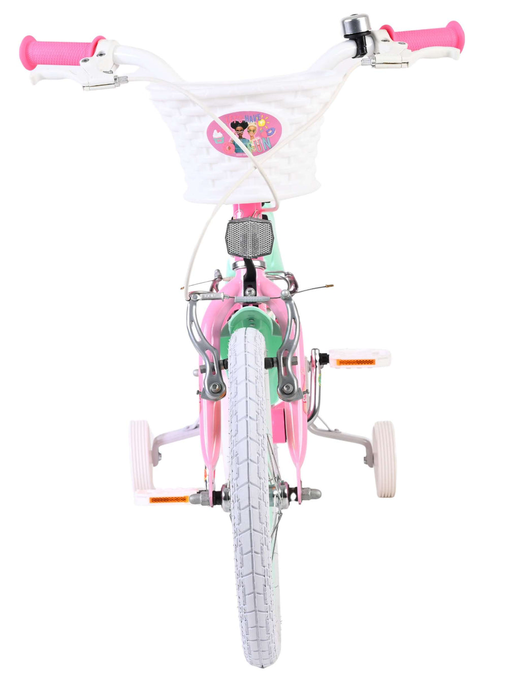 Barbie Kinderfahrrad – Mädchen – 16 Zoll – Pink – zwei Handbremsen