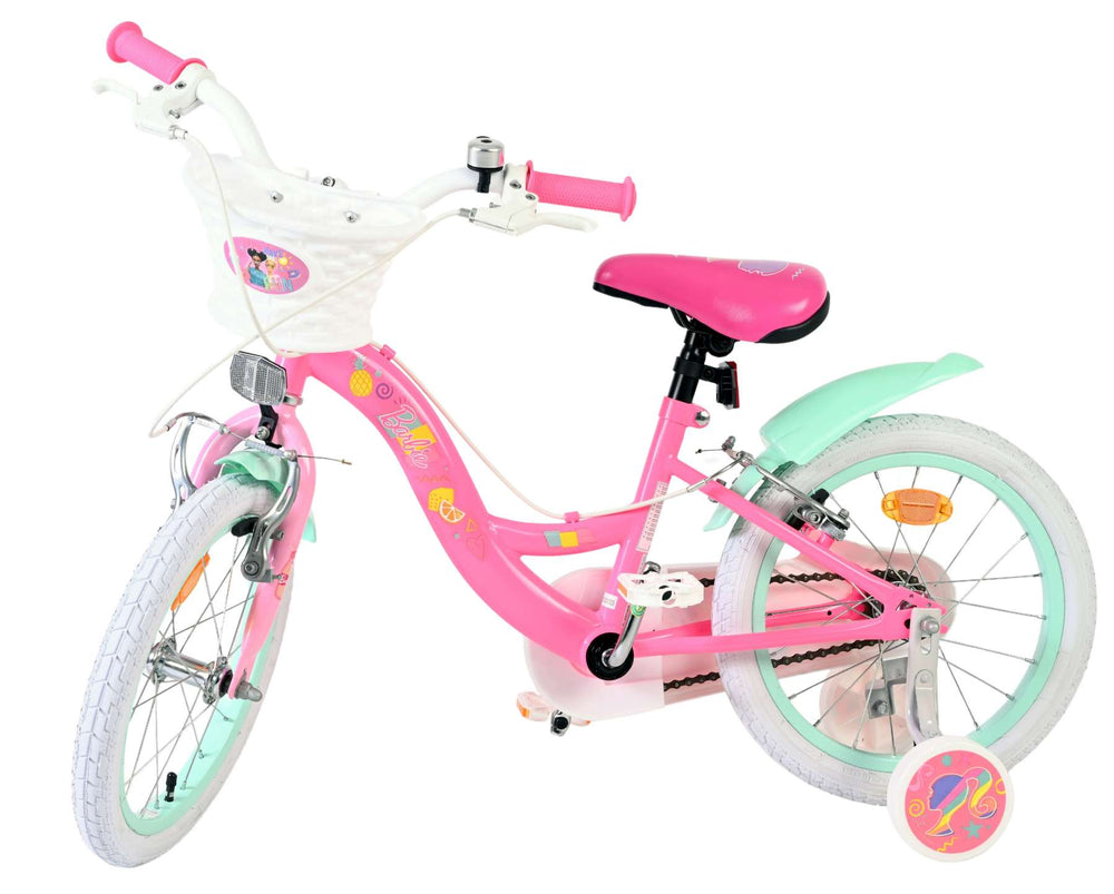 Barbie Kinderfahrrad – Mädchen – 16 Zoll – Pink – zwei Handbremsen
