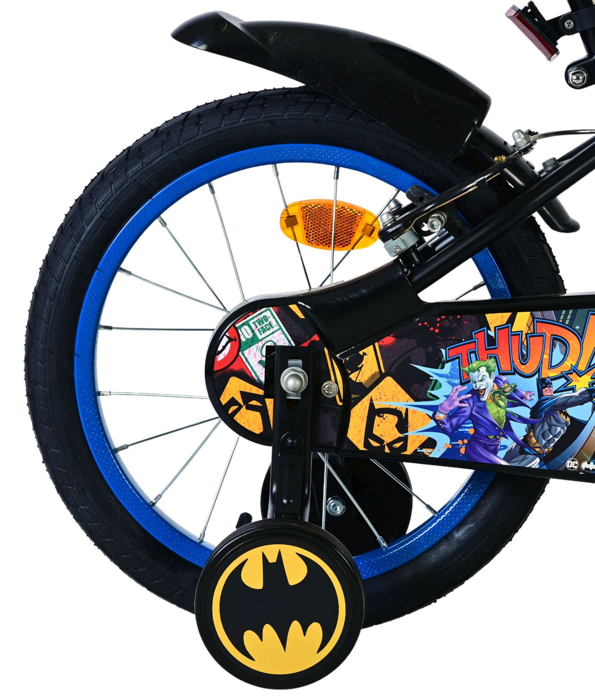 Batman Kinderfahrrad - Jungen - 16 Zoll - Schwarz - 2 Handbremsen
