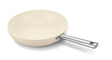 Beka cicla koekenpan - ø 24 cm - braadpan - keramische antikleeflaag - gerecycleerd rsv - inox - pfas-vrij - geschikt voor inductie - crème