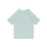 Blau | Grünes UV-Badeshirt mit kurzen Ärmeln
