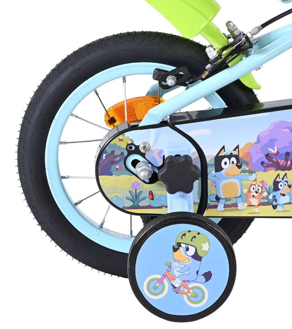 Bluey Kinderfahrrad 12 Zoll - Hellblau - zwei Handbremsen