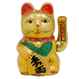Augen offen 21cm Maneki Neko Glückskatze