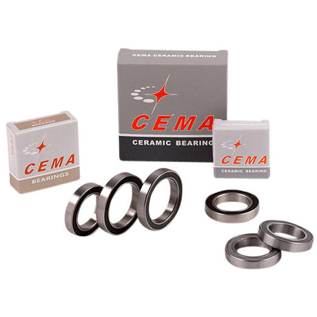 Cema Kugellager 24x37x7 SG3 beschichtetes Keramik schwarz