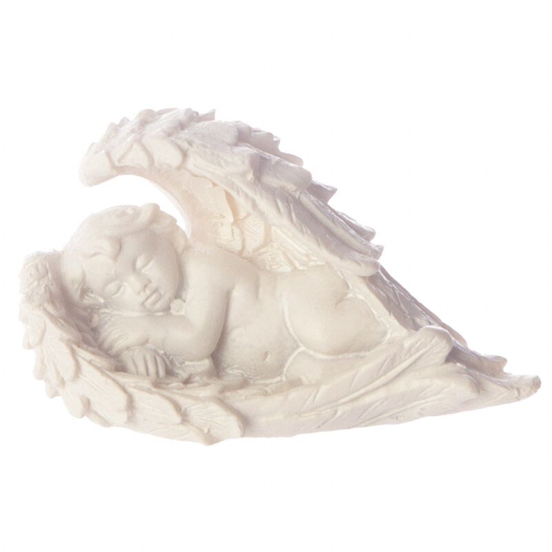 Cherub in Engelsflügeln, Statuette in einer Tasche