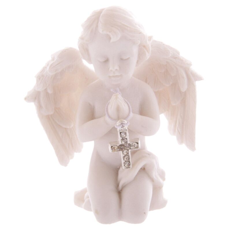 Cherub mit glitzerndem Kreuz