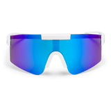 Chpo Brille Luca weiß blau verspiegelt
