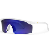 Chpo Brille Lelle weiß blau verspiegelt